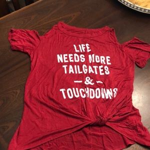 Francesca’s football shirt- xs